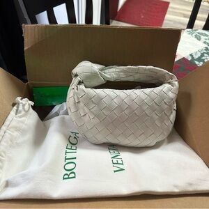 BRAND NEW Bottega Veneta jodie mini White Woven Women's Bag